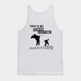 This Is My Human Costume I Am Really A Tapir Tank Top